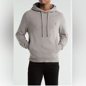 All Saints Raven Ramskull Hoodie Hooded Pullover Sweatshirt Clay size medium e